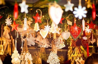 colourful christmas decorations